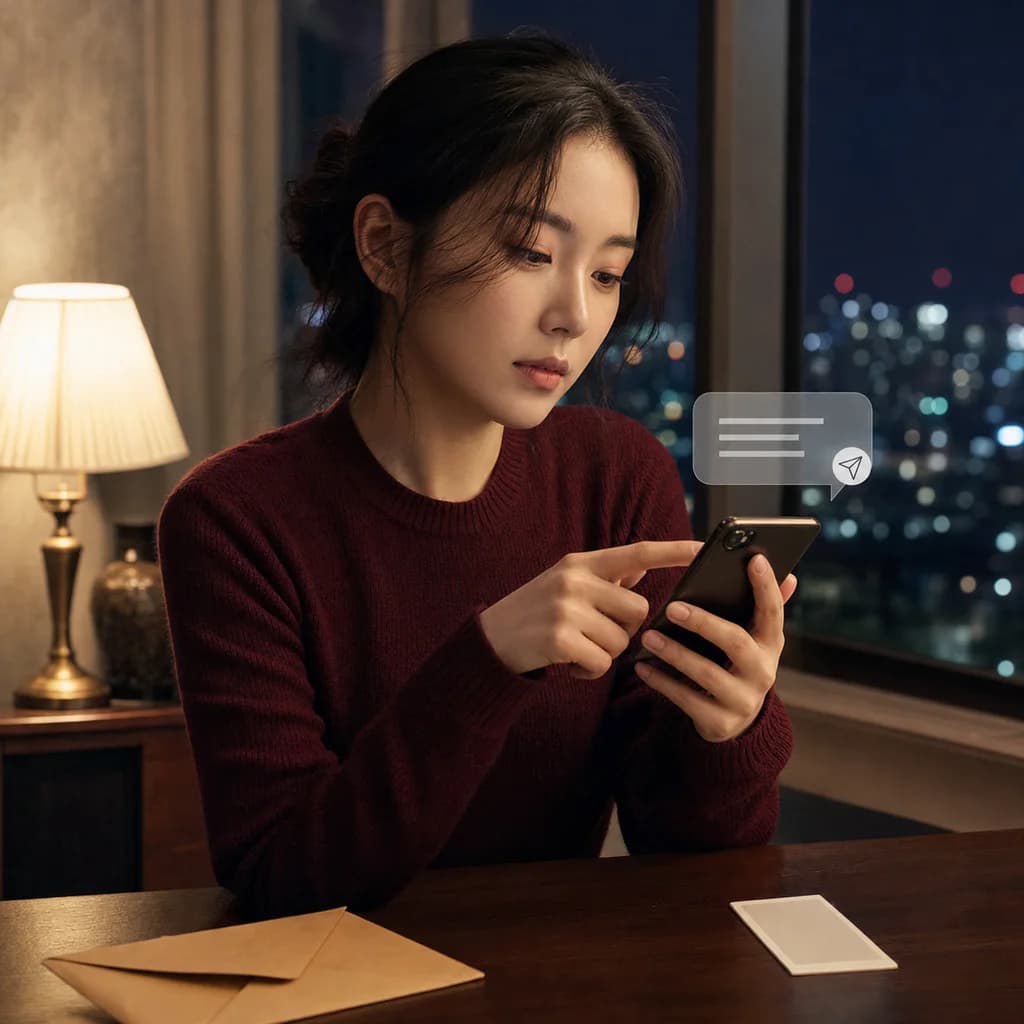 이 메시지, 보내도 될까?